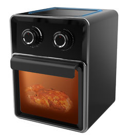 Four noir de friteuse de l'air 11L chaud, four de friteuse d'air de Digital avec le grand écran tactile d'affichage à cristaux liquides Digital