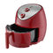 Friteuse rouge exempte d'huile d'air de Digital 1500w 4.6L avec du CE ROHS de protection de surchauffe certifié