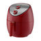 Friteuse rouge exempte d'huile d'air de Digital 1500w 4.6L avec du CE ROHS de protection de surchauffe certifié